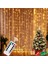 Renkli 3MX2M Çelenk Perde Dize Işık Merry Christmas Süslemeleri Ev 2022 Noel Süs Noel Navidad Hediye Yeni Yıl 2023 (Yurt Dışından) 3