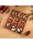 441-A Style-9pcs 2023 Yeni Yıl Süsleme Noel Kutulu Ahşap Kolye Yılbaşı Ağacı Dekor Navidad Garland Noel Noel Dekorasyon Ev Için (Yurt Dışından) 2