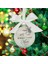 Amcam 10X8X8 cm Noel Ağacı Süsleri 2022 Beyaz Noel Topları Melek Süsler Cennette Bir Meleğim Var Noel Anıtı Kolye Ev Dekor (Yurt Dışından) 3