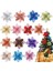 Beyaz 15 cm 5 Adet 9-15 cm Glitter Yapay Noel Çiçekleri Ev Için Noel Ağacı Süslemeleri Sahte Çiçekler Noel Süsler Yeni Yıl Dekorları (Yurt Dışından) 1