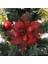 Beyaz 15 cm 5 Adet 9-15 cm Glitter Yapay Noel Çiçekleri Ev Için Noel Ağacı Süslemeleri Sahte Çiçekler Noel Süsler Yeni Yıl Dekorları (Yurt Dışından) 5