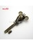 No 37 Antik Pirinç Vintage Bronz Retro Eski Görünümlü Dekoratif Anahtar Kolye Kolye Yay Steampunk Takılar Kilit Takı (Yurt Dışından) 5
