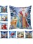 Stil 15 45X45CM 40 Stil Mutlu Yıllar 2023 Ev Santa Elk Kanepe Süsleri Minder Örtüsü 45X45CM Navidad T126 Için Merry Christmas Süslemeleri (Yurt Dışından) 2