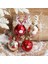 2pcs-J Noel Ağacı Süsler Beyaz Melek Bebek Kar Taneleri Kırmızı Altın Elk Topu Noel Ağacı Asılı Dekorasyon Yeni Yıl 2023 Çocuk Oyuncakları (Yurt Dışından) 3