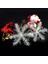 A01 8 cm 12 Adet 6/10/20/26 cm Beyaz Noel Kar Tanesi Tinsel ile Noel Ağacı Asılı Kolye Yeni Yıl Noel Dondurulmuş Parti Süsleri (Yurt Dışından) 3