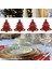 Yeşil Kar Tanesi 4 Adet Noel Ağacı Çatal Bıçak Çatal Kapakları Masa Süsü Noel Sofra Dekorasyon Tutucu Çanta Ev Için Noel Süslemeleri (Yurt Dışından) 5