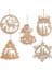 5 Adet Yaratıcı El Yapımı Dıy Içi Boş Oyma Ahşap El Sanatları Noel Ağacı Süslemeleri Ev Noel Süsleri Asılı Kolye Navidad (Yurt Dışından) 2