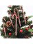 Kırmızı 10 Adet Noel Lolipop Kolye Şeker Kamışı Noel Ağacı Askı Süsleri Noel Dekorasyonu Için Noel Partisi Malzemeleri (Yurt Dışından) 3
