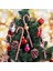 Kırmızı 10 Adet Noel Lolipop Kolye Şeker Kamışı Noel Ağacı Askı Süsleri Noel Dekorasyonu Için Noel Partisi Malzemeleri (Yurt Dışından) 4
