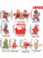 SD02 1 Takım Zencefilli Kurabiye Adam Noel Ağacı Pvc Süsler Dize Merry Christmas Ağacı Yumuşak Oturma Odası Parti Ev Dekor Malzemeleri (Yurt Dışından) 2