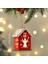 Stil 2 Yeni Noel Ahşap Ev Kolye Kardan Adam Elk Noel Baba Ayı Evi Aydınlatma Parlayan Kütük Kabin Noel Dekorasyon Malzemeleri (Yurt Dışından) 1