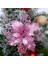 5 Adet Şampanya 5 Adet Noel Çiçek Başları Renkli Glitter Toz Noel Çiçeği Noel Ağacı Dekorasyon Navidad Parti Masa Ayar Malzemeleri (Yurt Dışından) 5