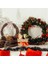 10 Adet B02 Noel Dekorasyon Doğal Rattan Çelenk Sahte Suni Çam Kozalağı Yuvarlak Kalp Yıldız Düğün Çelenk Garland Ev Dıy El Sanatları Dekor (Yurt Dışından) 4
