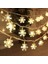 Yıldız Beyaz 6 M 40LED Noel Süslemeleri 2023 Kar Tanesi Dize Işıklar Ev Noel Ağacı Süsleme Yeni Yıl Festoon Çelenk Için Merry Christmas Dekor (Yurt Dışından) 2
