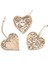 3PCS-2058-HEART 3pcs Güzel Kalp Çok Stiller Ahşap Kalp Kolye Süsler Ahşap El Sanatları Aşk Hediyeler Dıy Askı Süsleri Düğün Süslemeleri (Yurt Dışından) 5