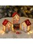 Stil 1 Yeni Noel Ahşap Ev Kolye Kardan Adam Elk Noel Baba Ayı Evi Aydınlatma Parlayan Kütük Kabin Noel Dekorasyon Malzemeleri (Yurt Dışından) 4