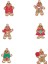 Stil 7 1 Takım Zencefilli Kurabiye Adam Süsler Noel Ağacı Süslemeleri Için Küçük Boy Zencefil Asılı Takılar Noel Ağacı Süsleme Holiday Deco (Yurt Dışından) 5