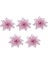 Pembe 10 cm 5 Adet 5 Adet Noel Glitter Yapay Çiçek Noel Ağacı Çiçek Dekorasyon Sahte Çiçek Ev Partisi 2022 Yeni Yıl Süsler Navidad (Yurt Dışından) 1
