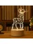 Elk USB Sıcak Beyaz Noel Süslemeleri Ev Ağacı Elk Noel 3D Akrilik USB Gece Lambası Noel Hediyesi Navidad 2021 Yeni Yıl Ev Dekorasyonu Çelenk (Yurt Dışından) 1
