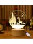 Elk USB Sıcak Beyaz Noel Süslemeleri Ev Ağacı Elk Noel 3D Akrilik USB Gece Lambası Noel Hediyesi Navidad 2021 Yeni Yıl Ev Dekorasyonu Çelenk (Yurt Dışından) 4