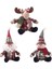 Dans Eden Noel Baba Noel Bebekleri Noel Baba Kardan Adam Elk Oyuncakları Noel Figürleri Kırmızı Noel Ağacı Süsleme Ev Için Noel Süslemeleri Navidad 2021 (Yurt Dışından) 4