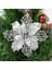 16CM-D25 5 Adet/grup Glitter Yapay Çiçekler Noel Ağacı Dekorasyon Poinsettia Noel Süsler Ev Düğün Noel Partisi Dekoru Için (Yurt Dışından) 1