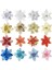 16CM-D25 5 Adet/grup Glitter Yapay Çiçekler Noel Ağacı Dekorasyon Poinsettia Noel Süsler Ev Düğün Noel Partisi Dekoru Için (Yurt Dışından) 3