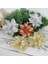 16CM-D25 5 Adet/grup Glitter Yapay Çiçekler Noel Ağacı Dekorasyon Poinsettia Noel Süsler Ev Düğün Noel Partisi Dekoru Için (Yurt Dışından) 5