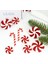 Çap 3.4 cm 24 Adet 24 Adet Noel Ağacı Dekorasyon Noel Şeker Kamışı Lolipop Kırmızı ve Beyaz Şeker Kolye Ev Dekor Yeni Yıl Navidad (Yurt Dışından) 2