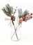 5 Adet Şampanya 5 Adet Noel Kırmızı Berry Yapay Çiçek Suni Çam Kozalağı Şube Yılbaşı Ağacı Süslemeleri Süs Hediye Paketleme Ev Dıy Çelenk (Yurt Dışından) 4