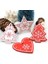 P10-KIRMIZI Kalp 10 Adet 5 cm Kırmızı Kalp Yıldız Çan Kar Tanesi Noel Süsler Kolye Doğal Ahşap Noel Asılı Konfeti Noel Ağacı Süslemeleri (Yurt Dışından) 3