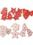 P10-KIRMIZI Kalp 10 Adet 5 cm Kırmızı Kalp Yıldız Çan Kar Tanesi Noel Süsler Kolye Doğal Ahşap Noel Asılı Konfeti Noel Ağacı Süslemeleri (Yurt Dışından) 4