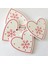 P10-KIRMIZI Kalp 10 Adet 5 cm Kırmızı Kalp Yıldız Çan Kar Tanesi Noel Süsler Kolye Doğal Ahşap Noel Asılı Konfeti Noel Ağacı Süslemeleri (Yurt Dışından) 5