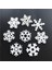 4-TREE-50PCS 50PC 35MM Mix Şekil Ahşap Beyaz Kar Taneleri Noel Süsleri Noel Ahşap Kolye Ev Için Yeni Yıl Noel Melek Süslemeleri (Yurt Dışından) 2