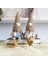 E-Kırmızı Noel Dekorasyon Peluş Bebek Asılı Bacak El Taşlama Kahve Gnome Bebek Çiftlik Evi Mutfak Için Peluş Bebek Cadılar Bayramı Dekor (Yurt Dışından) 3