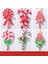 6 Adet Şeker Kolye Noel Ağacı Dekorasyon Süs Simüle Yumuşak Kil Lolipop Kırmızı Beyaz Şeker Kamışı Noel Ağacı Kolye Noel 2023 Dekor Ev Için (Yurt Dışından) 1