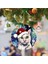 F Noel Süslemeleri Ahşap Düz Kedi El Sanatları Kolye Güzel Hayvan Noel Şapka Kedi Ağacı Askı Süsleri Yeni Yıl Noel Hediyesi Oyuncak (Yurt Dışından) 5