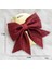 Şarap Kırmızısı Yay Noel Topu Boyalı Top Altın Simli Şampanya Glitter Yıldız Noel Ağacı Asılı Pencere Dekorasyonu Küçük Hediyeler Oyuncaklar (Yurt Dışından) 1