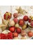 Şarap Kırmızısı Yay Noel Topu Boyalı Top Altın Simli Şampanya Glitter Yıldız Noel Ağacı Asılı Pencere Dekorasyonu Küçük Hediyeler Oyuncaklar (Yurt Dışından) 4