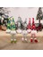 A01-KIRMIZI Kısa Bacak 1 Adet Noel Gnomes Peluş LED Parlayan Yüzü Olmayan Uzun Bacak Bebek Noel Ağacı Noel Kolye Cüce Süsler Parti Süslemeleri (Yurt Dışından) 3