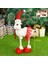 391-6 1 Adet Büyük Boy Noel Bebek Geri Çekilebilir Noel Baba Kardan Adam Elk Noel Figürleri Noel Dekorasyon Çocuk Için Hediye Noel Ağacı Süsleme (Yurt Dışından) 1