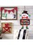 B01 Merry Christmas Kapı Askı Süsleri Kolye Noel Baba Kardan Adam Banner Tatil Yeni Yıl Partisi Dekorasyon Navidad Çocuklar Hediye (Yurt Dışından) 4