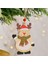 Elk 11X7 cm Noel Kolye Noel Ağacı Süsleri Asılı Metal Süsler Dıy Noel Baba Kardan Adam Parti Çocuk Oyuncakları Hediye Noel Yeni Yıl 2022 (Yurt Dışından) 1