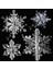 B02-5.5CM-10 Adet 10 Adet Noel Süsler Kristal Akrilik Şeffaf Kar Tanesi Kolye Noel Ağacı Asılı Dekorlar Yeni Yıl Noel Partisi Kaynağı (Yurt Dışından) 4