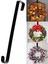 Siyah Genişlik 1cm 30CM Ön Kapı Için Çelenk Askısı - Cadılar Bayramı Noel Paskalya Dekorasyonu Kapı Üzeri Metal Tek Kanca Süs Çelengi Kapı Askısı (Yurt Dışından) 2