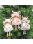 199--GÖZLÜK Pembe Noel Peluş Melek Kız Erkek Bebek Noel Ağacı Süsleme Doğum Noel Deco Ev Yeni Yıl 2023 Çocuklar Için Noel Süslemeleri Hediyeler (Yurt Dışından) 1