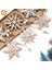 6 Adet-B 6 Adet/grup Vintage Noel Kar Taneleri Ahşap Kolye Süsler Ahşap El Sanatları Çocuk Oyuncakları Noel Süslemeleri Ağacı Süsler Hediyeler (Yurt Dışından) 4