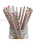 04 25PCS Noel Kağıt Pipetler Kar Tanesi Içme Saman Içme Mutlu Noel Dekorasyonları Ev Noel Yılı Parti Malzemeleri (Yurt Dışından) 3