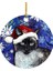 12 1 Adet Noel Sevimli Köpek Kedi Şapka Kolye Noel Dekorasyon Kolye Karikatür Noel Ağacı Kolye Ev Araba Sırt Çantası Süsleme (Yurt Dışından) 1