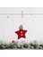 06- Kırmızı Yıldız Noel Süsleri Ahşap Elk Asılı Kolye Süs Ev Yeni Yıl Için Noel Ağacı Süslemeleri 2022 Noel Navidad Новый Год (Yurt Dışından) 1
